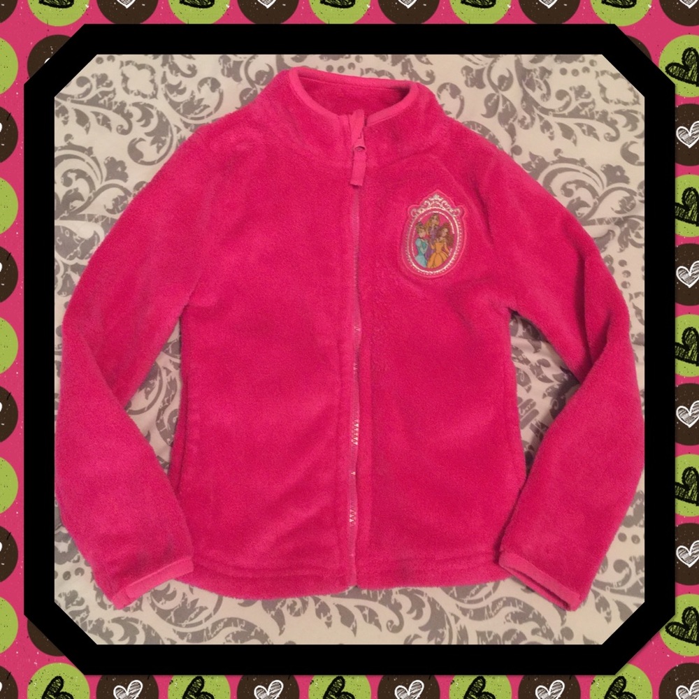 Girls Disney Store fleece zip up jacket sz. 4